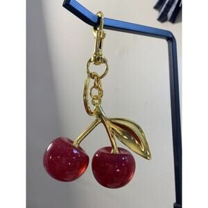 Cherry Keychain Bag Charm for Purses–Cute Keyring Accessories for Women